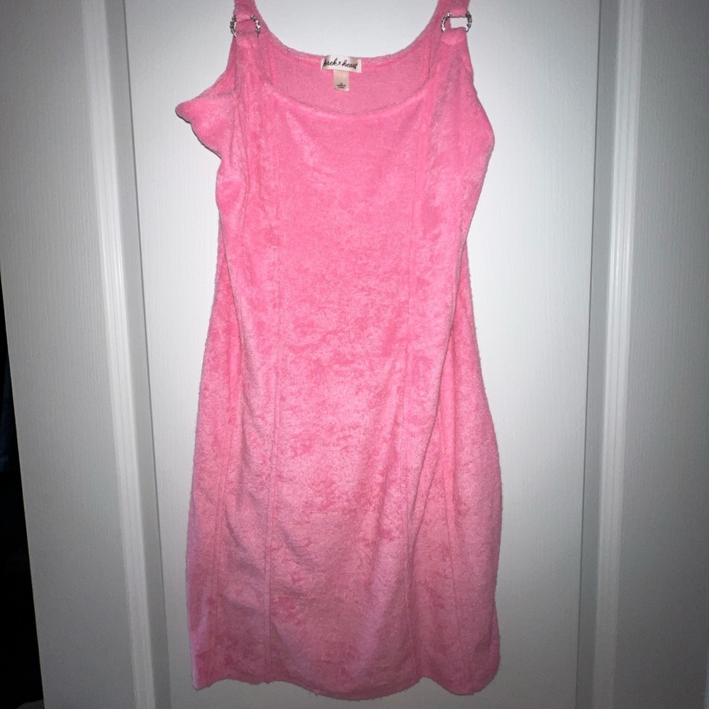 Bubble gum pink body con dress